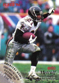 Eric Metcalf Atlanta Falcons 1996 Fleer NFL #9